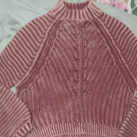 Free People Dusty Rose Turtleneck Sweater - Picture 3 of 6